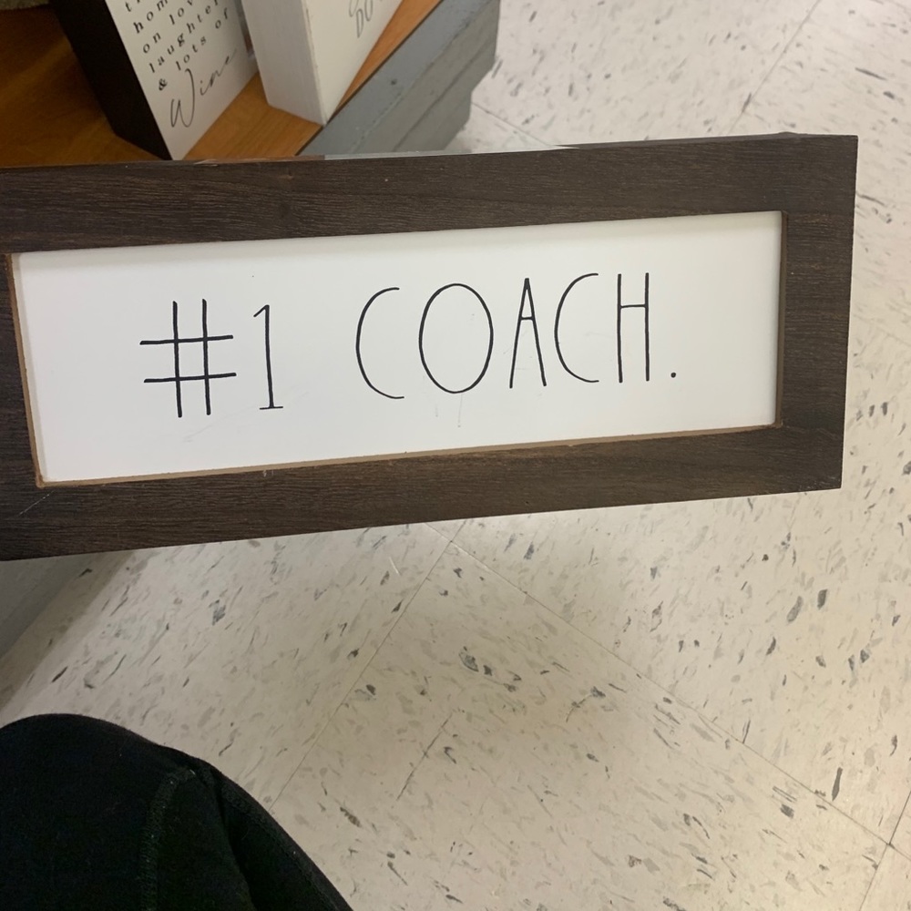 Rae Dunn number one coach sign